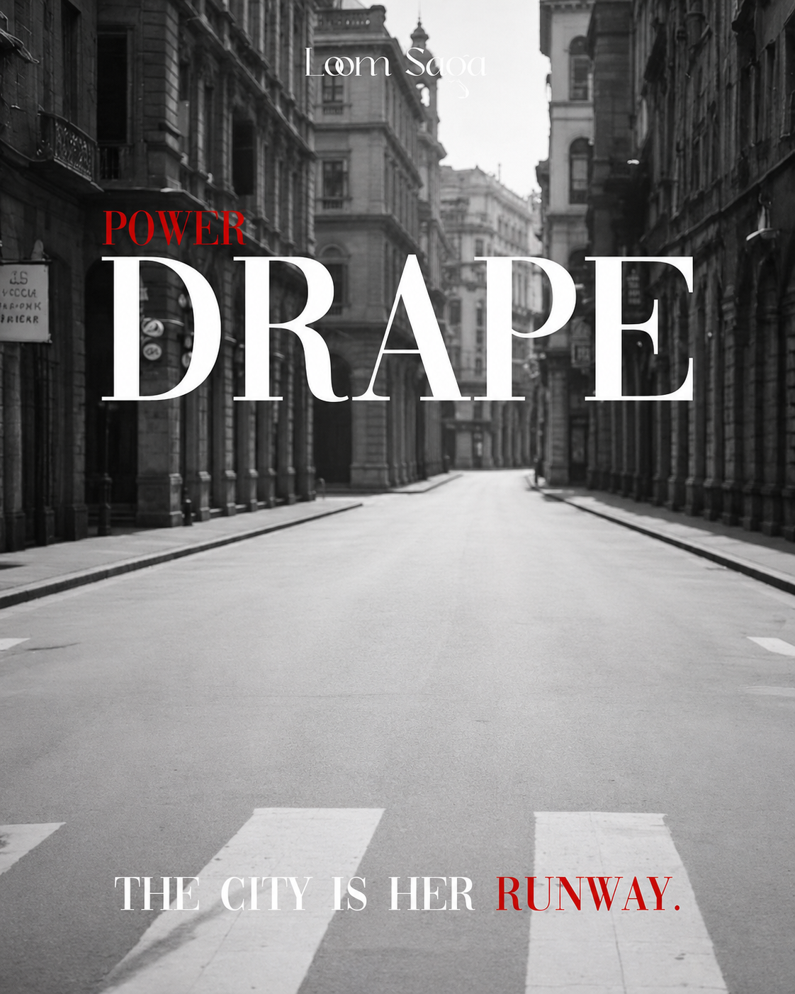 Power Drape — The city is her runway. Roop Shringar editorial.