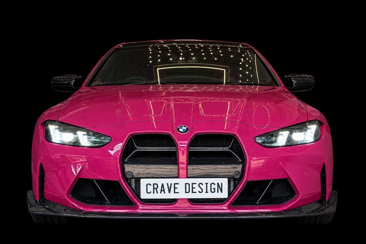 Crave Design BMW M4 in pink colored PPF